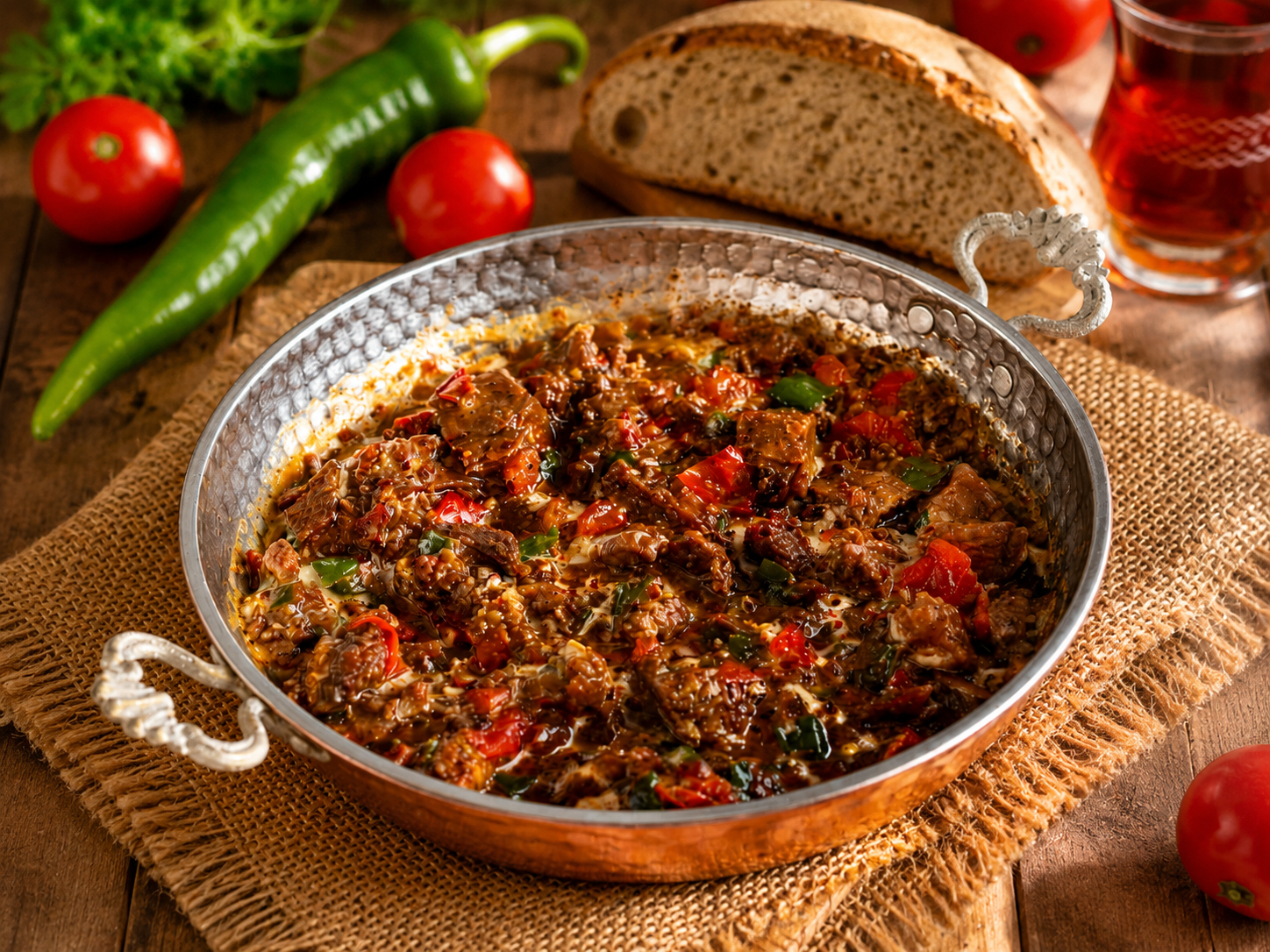 Kavurmalı Menemen tarifi