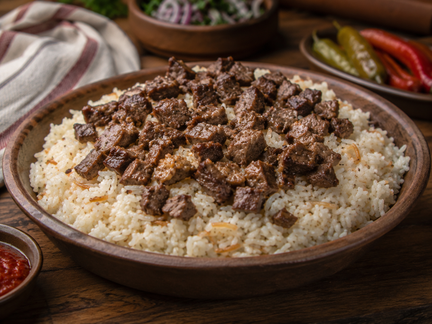 Kavurmalı Pilav tarifi