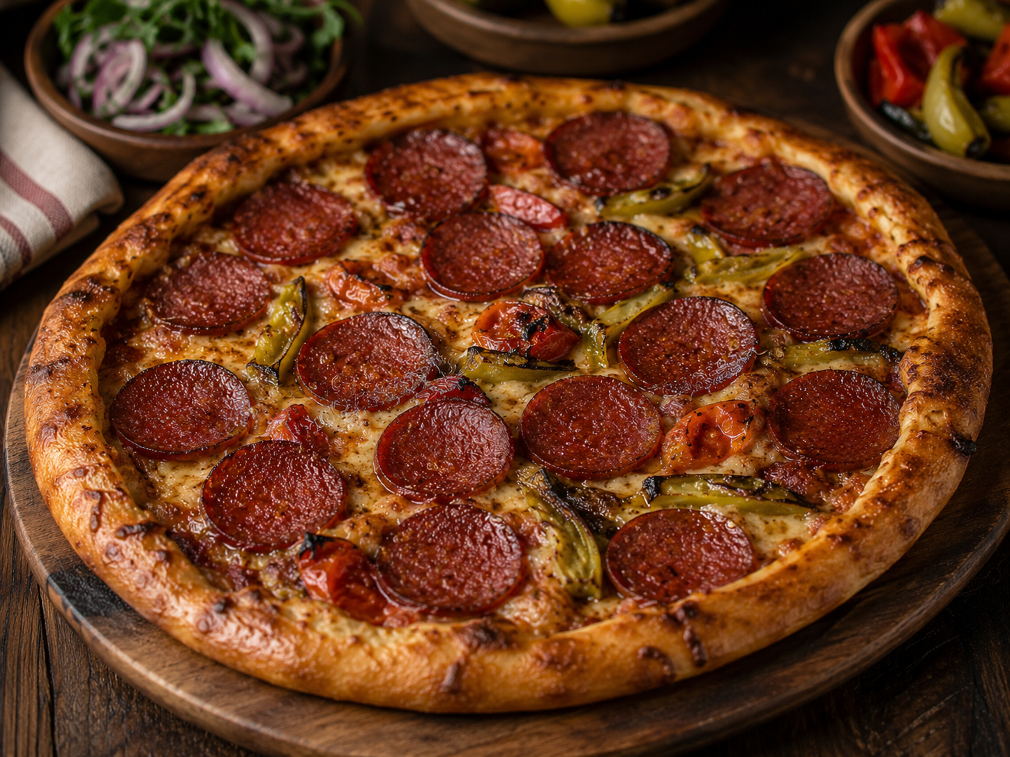 Sucuklu Pizza tarifi